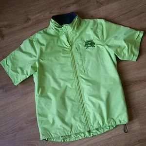 The Weather Co Lime Short Sleeve Rain/Wind Jacket